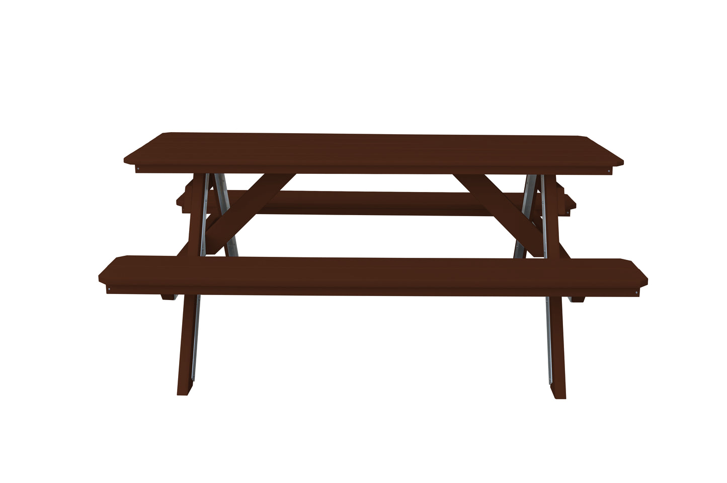 Bryton Park Poly Furniture Recycled Plastic 6' Picnic Table  - LEAD TIME TO SHIP 10 BUSINESS DAYS