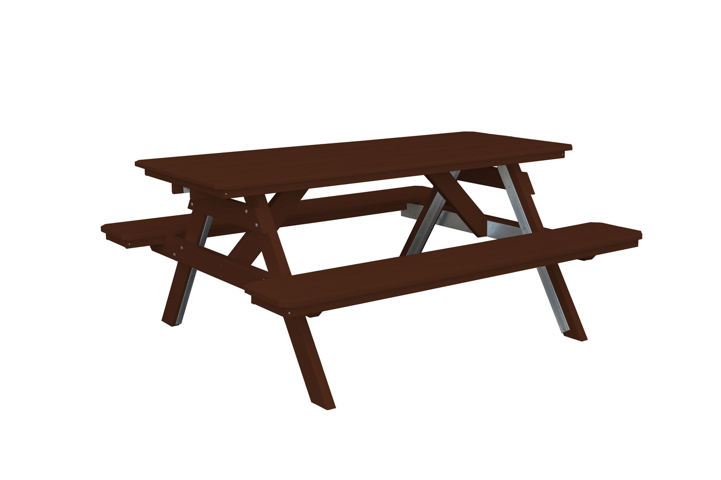 Bryton Park Poly Furniture Recycled Plastic 6' Picnic Table  - LEAD TIME TO SHIP 10 BUSINESS DAYS