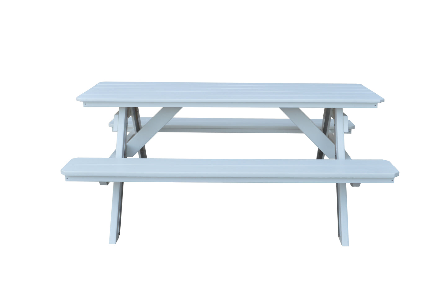 Bryton Park Poly Furniture Recycled Plastic 6' Picnic Table  - LEAD TIME TO SHIP 10 BUSINESS DAYS