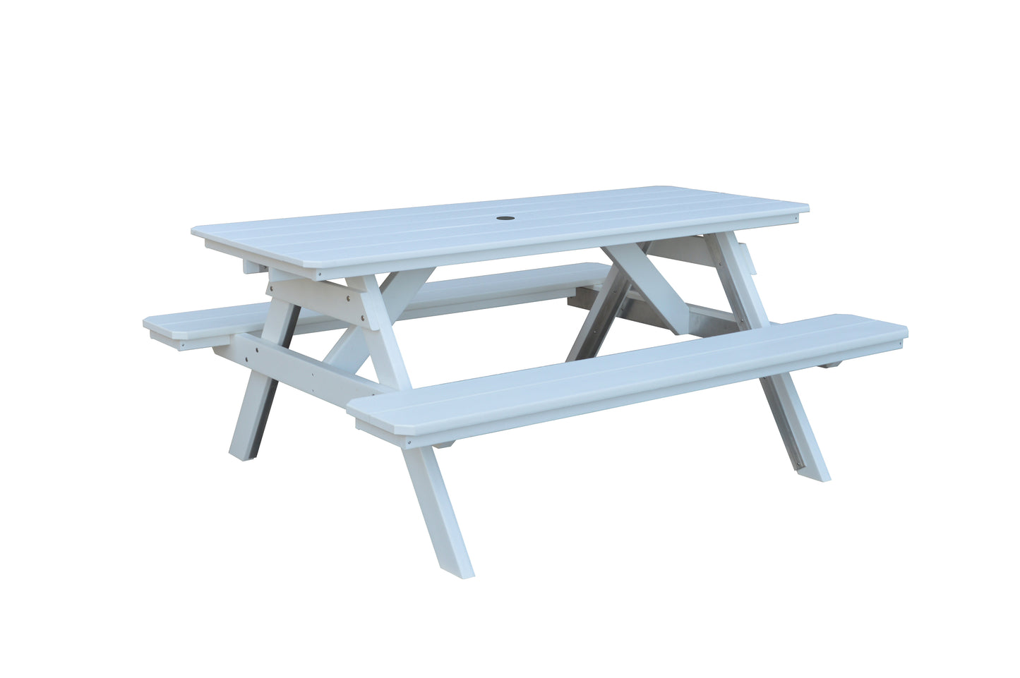 Bryton Park Poly Furniture Recycled Plastic 6' Picnic Table  - LEAD TIME TO SHIP 10 BUSINESS DAYS