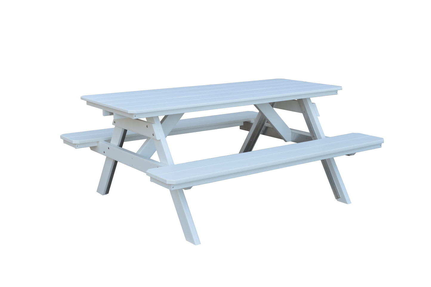 Bryton Park Poly Furniture Recycled Plastic 6' Picnic Table  - LEAD TIME TO SHIP 10 BUSINESS DAYS