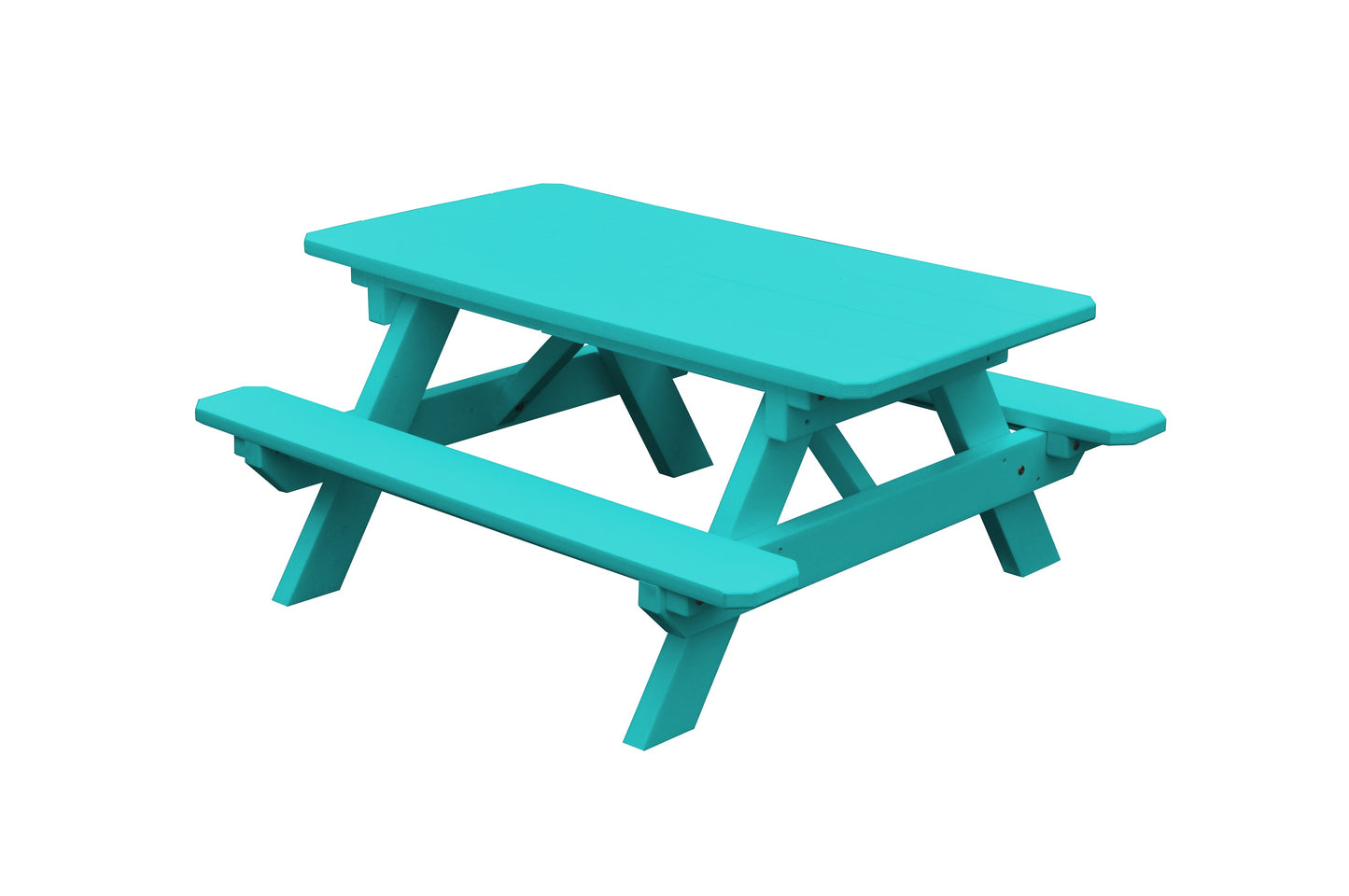 Bryton Park Recycled Plastic Kids Picnic Table - Specify for FREE 2" Umbrella Hole  - LEAD TIME TO SHIP 10 BUSINESS DAYS
