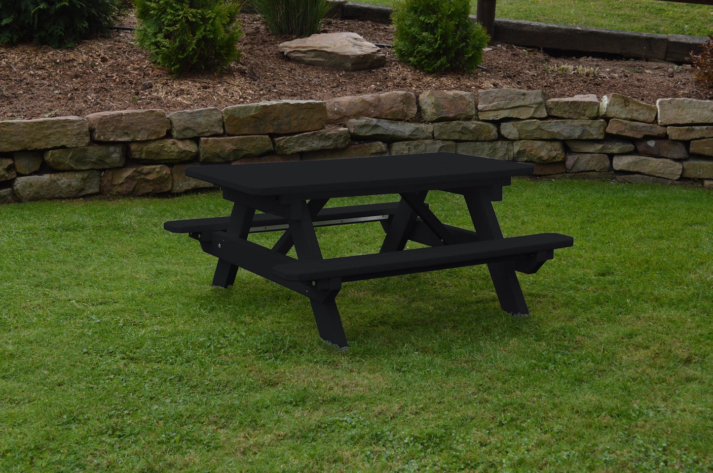 Bryton Park Recycled Plastic Kids Picnic Table - Specify for FREE 2" Umbrella Hole  - LEAD TIME TO SHIP 10 BUSINESS DAYS