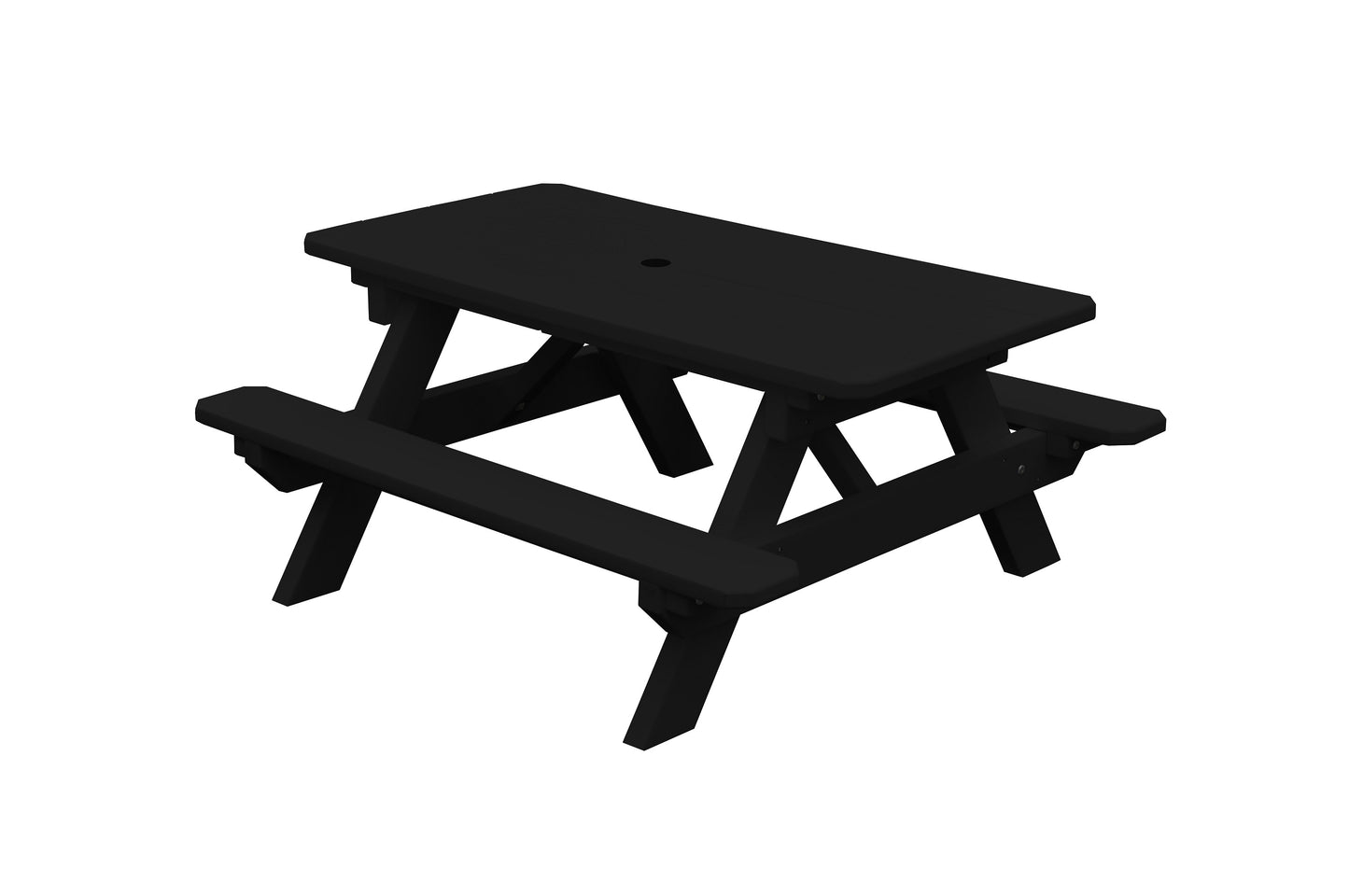 Bryton Park Recycled Plastic Kids Picnic Table - Specify for FREE 2" Umbrella Hole  - LEAD TIME TO SHIP 10 BUSINESS DAYS