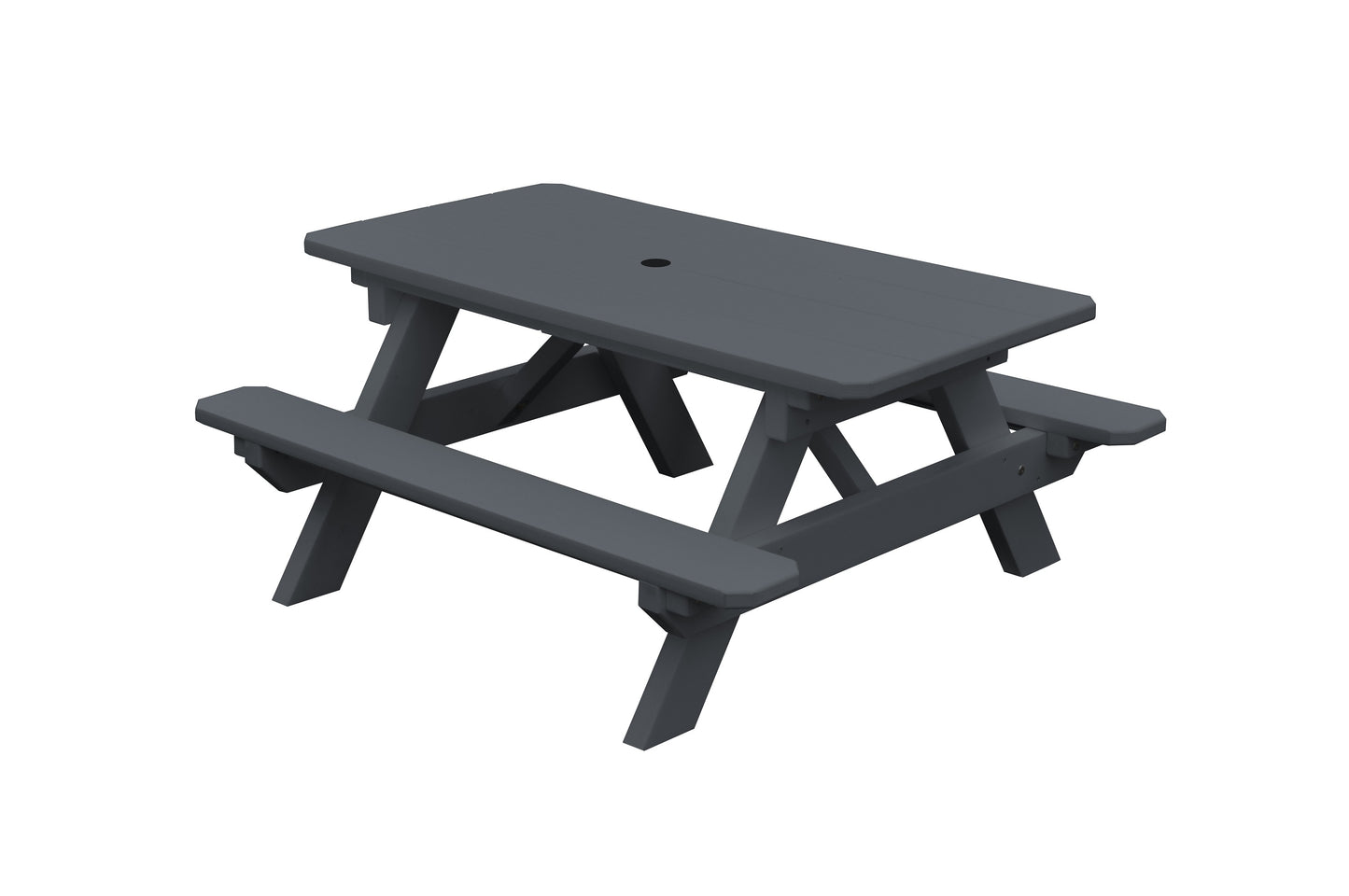 Bryton Park Recycled Plastic Kids Picnic Table - Specify for FREE 2" Umbrella Hole  - LEAD TIME TO SHIP 10 BUSINESS DAYS