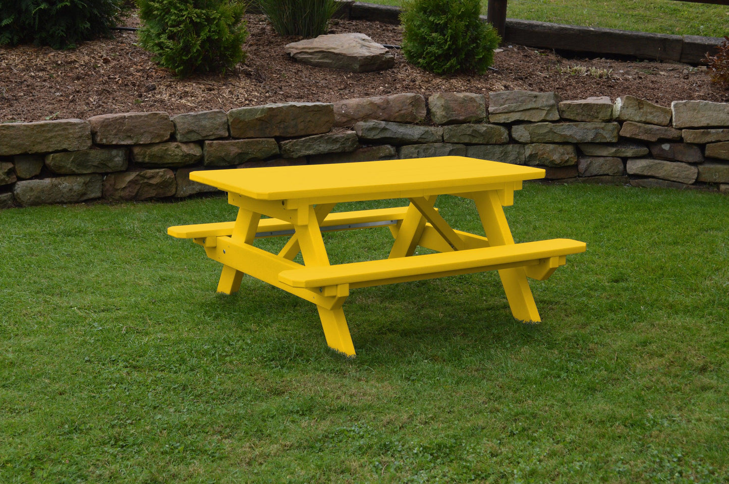 Bryton Park Recycled Plastic Kids Picnic Table - Specify for FREE 2" Umbrella Hole  - LEAD TIME TO SHIP 10 BUSINESS DAYS