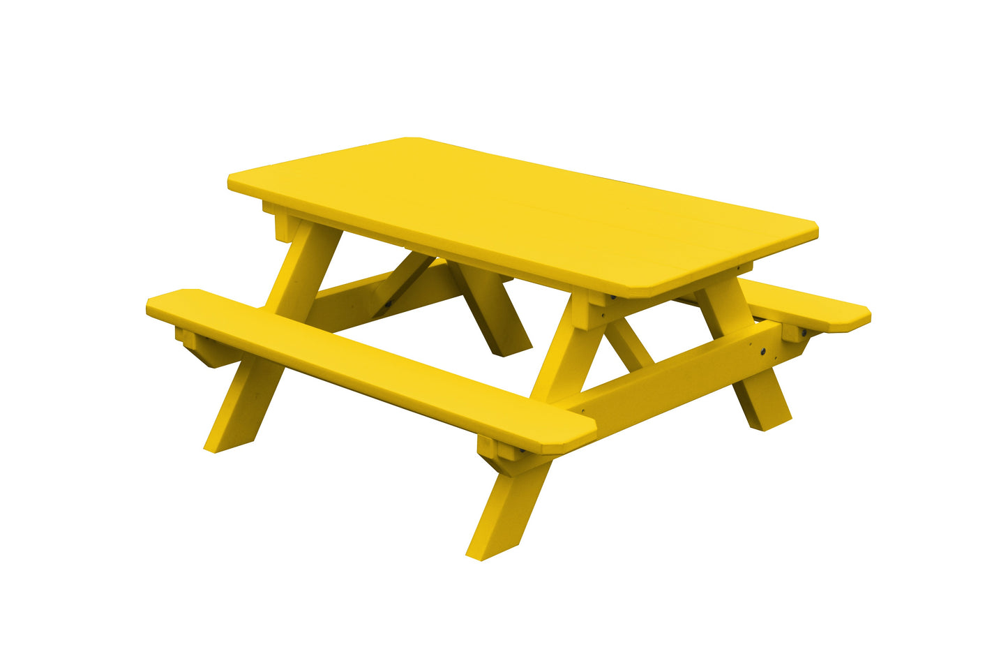 A&L Furniture Co. Recycled Plastic Kids Picnic Table - Specify for FREE 2" Umbrella Hole  - LEAD TIME TO SHIP 10 BUSINESS DAYS