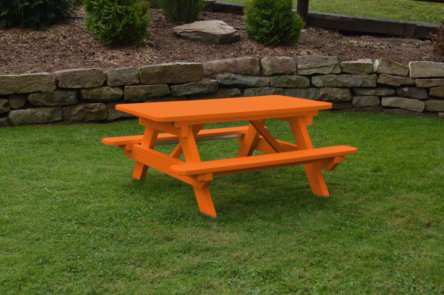 Bryton Park Recycled Plastic Kids Picnic Table - Specify for FREE 2" Umbrella Hole  - LEAD TIME TO SHIP 10 BUSINESS DAYS
