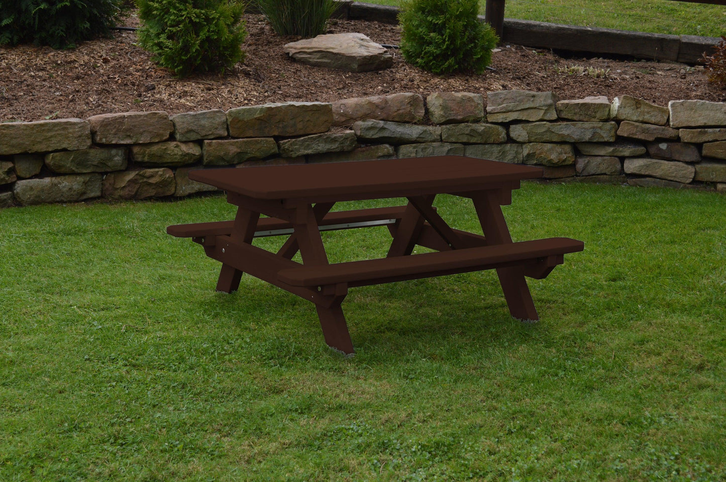 Bryton Park Recycled Plastic Kids Picnic Table - Specify for FREE 2" Umbrella Hole  - LEAD TIME TO SHIP 10 BUSINESS DAYS