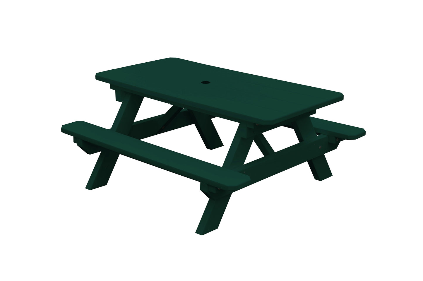 Bryton Park Recycled Plastic Kids Picnic Table - Specify for FREE 2" Umbrella Hole  - LEAD TIME TO SHIP 10 BUSINESS DAYS