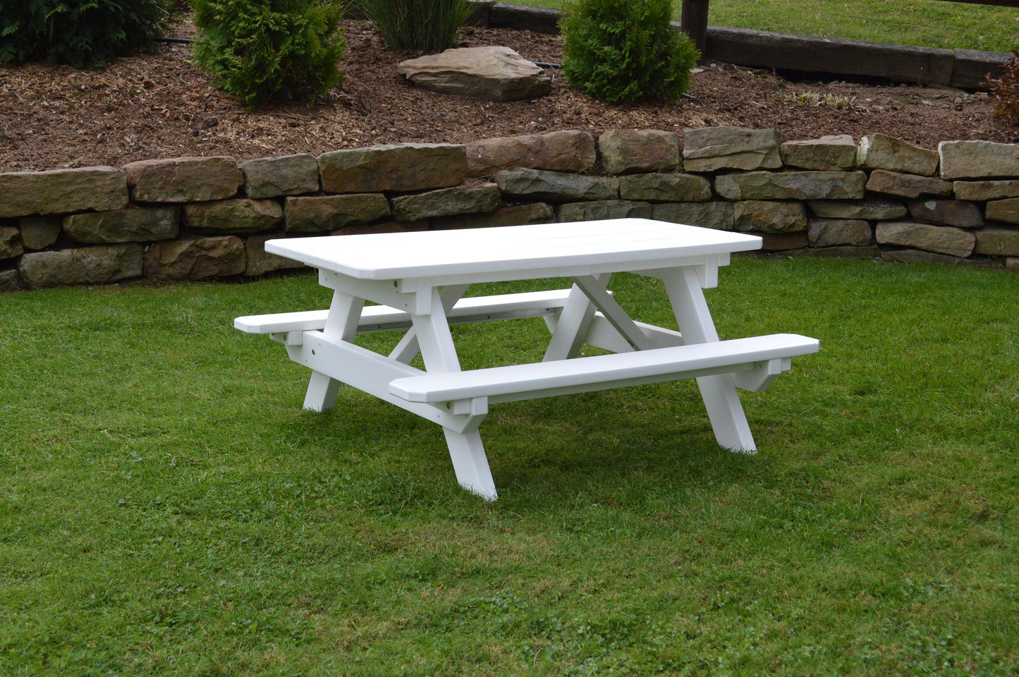 Bryton Park Recycled Plastic Kids Picnic Table - Specify for FREE 2" Umbrella Hole  - LEAD TIME TO SHIP 10 BUSINESS DAYS