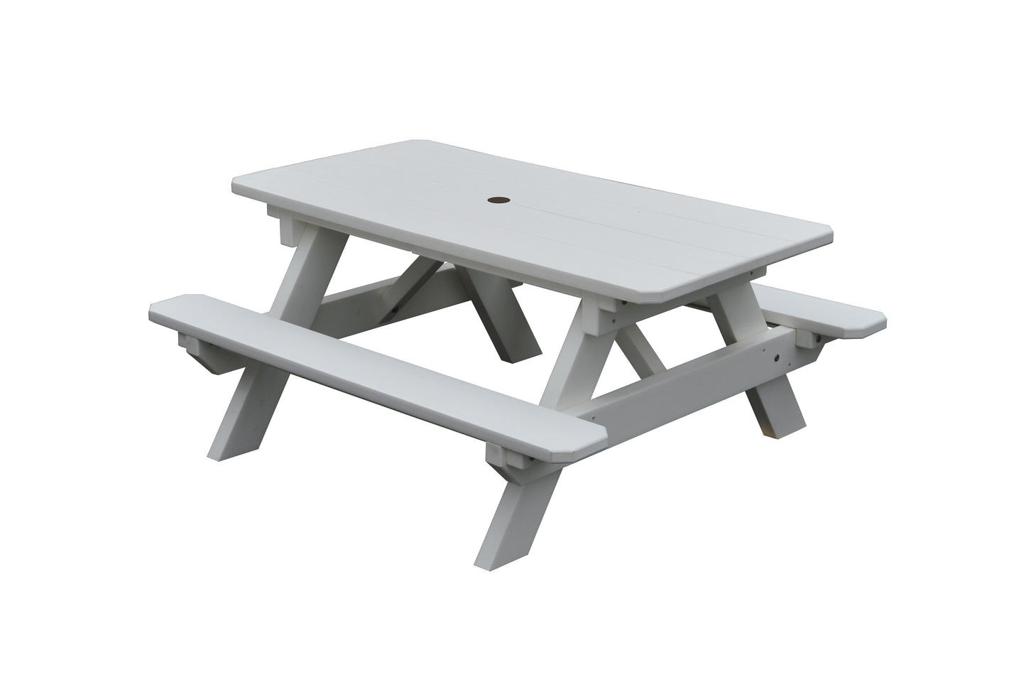 A&L Furniture Co. Recycled Plastic Kids Picnic Table - Specify for FREE 2" Umbrella Hole  - LEAD TIME TO SHIP 10 BUSINESS DAYS