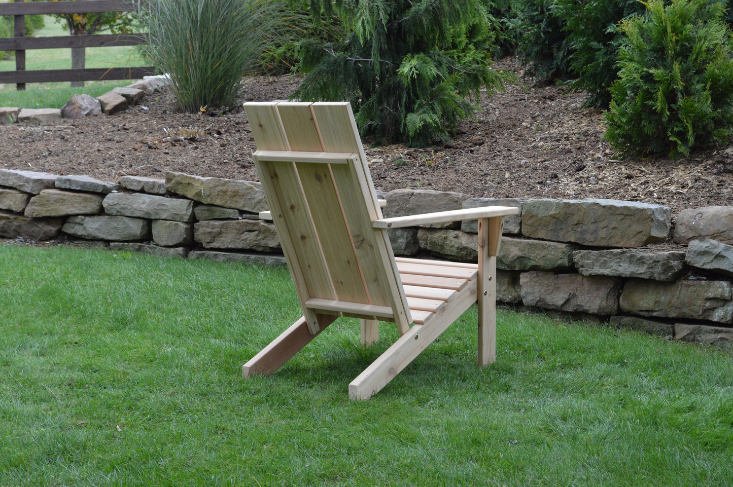 Regallion Outdoor Western Red Cedar Modern Adirondack Chair - LEAD TIME TO SHIP 2 WEEKS