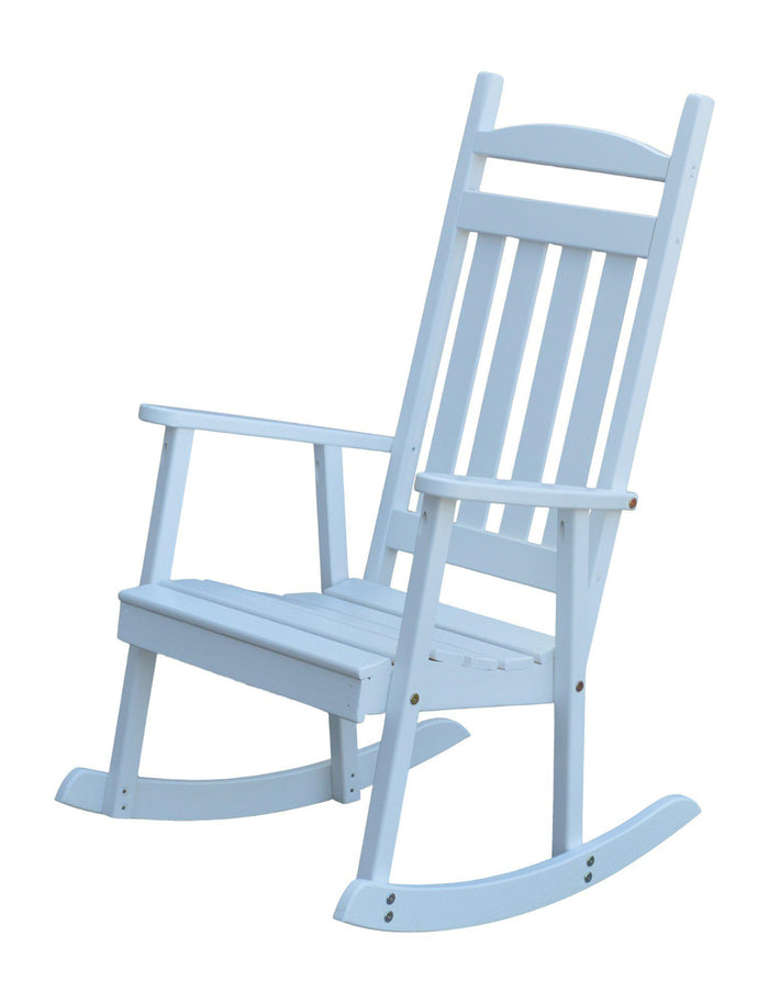 a&l classic porch rocking chair white