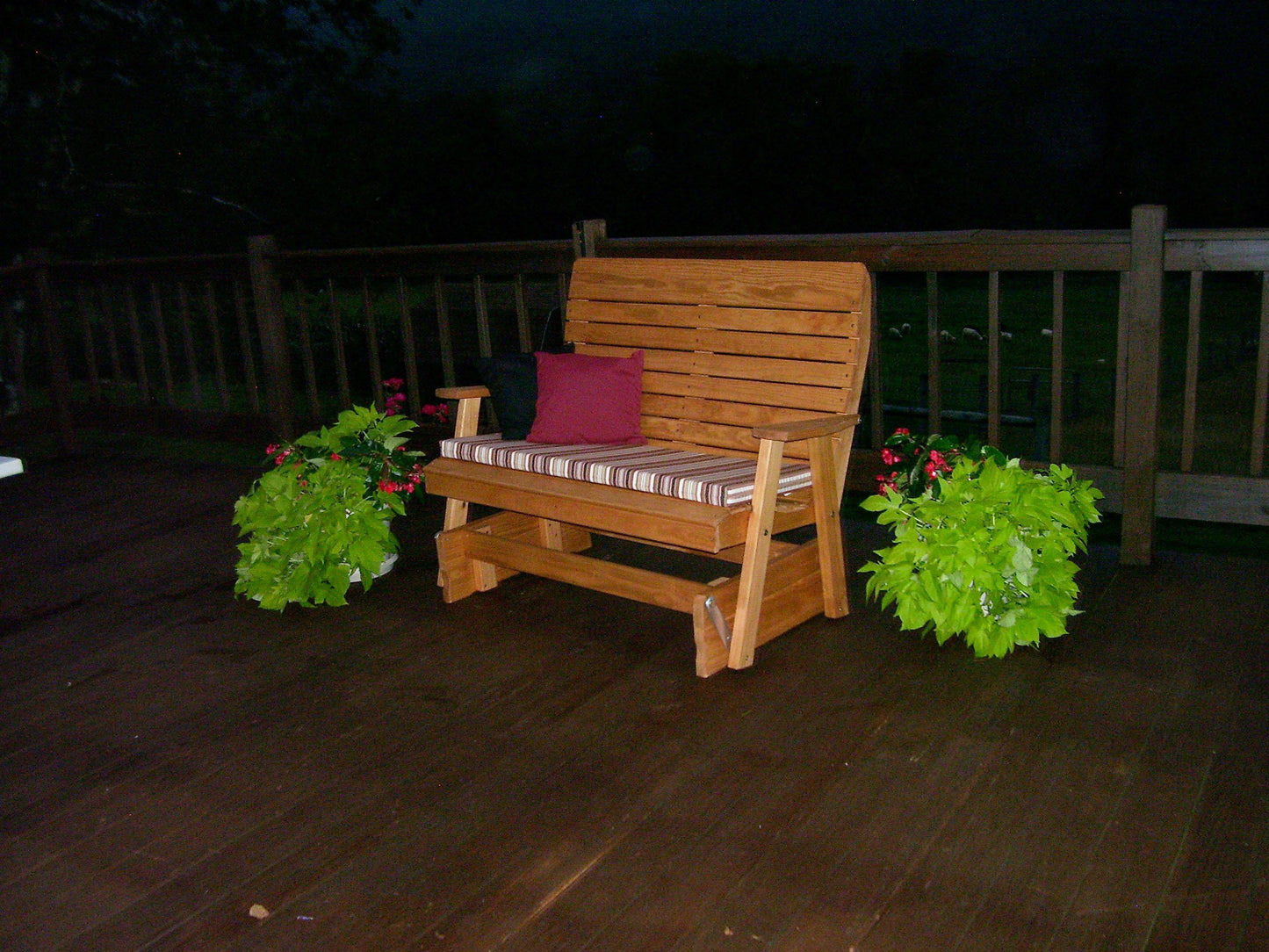 A&L FURNITURE CO. Pressure Treated 5' Highback Glider - LEAD TIME TO SHIP 10 BUSINESS DAYS