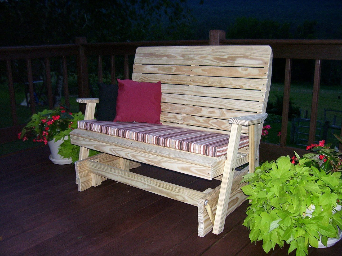 A&L FURNITURE CO. Pressure Treated 5' Highback Glider - LEAD TIME TO SHIP 10 BUSINESS DAYS