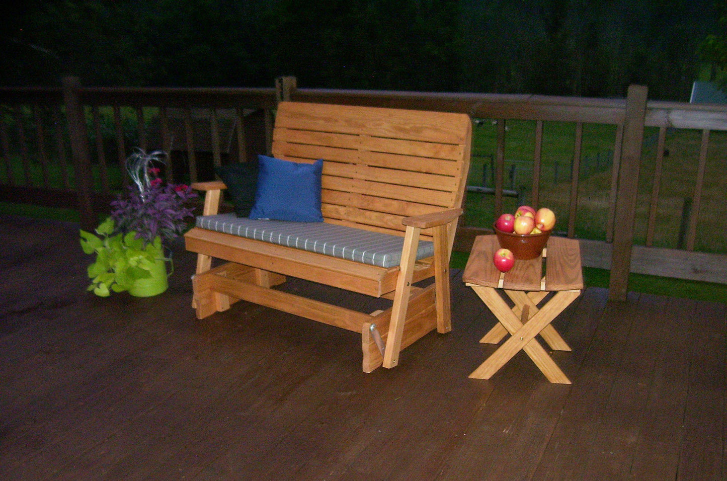 A&L FURNITURE CO. Pressure Treated 5' Highback Glider - LEAD TIME TO SHIP 10 BUSINESS DAYS