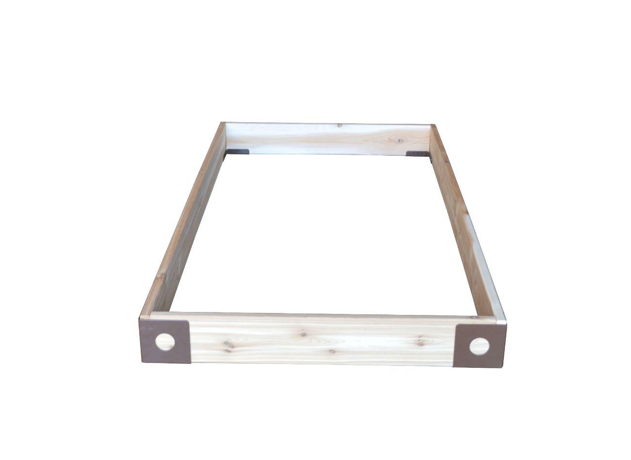 Regallion Outdoor Western Red Cedar Raised Garden Bed with Decorative Corners - LEAD TIME TO SHIP 2 WEEKS