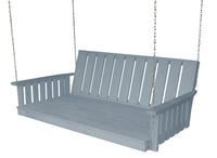 a&l pressure treated pine 75" wingate swingbed gray stain