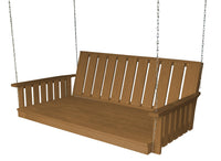 a&l pressure treated pine 75" wingate swingbed mushroom stain