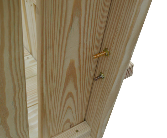 a&l pressure treated pine 75" wingate swingbed unfinished close-up