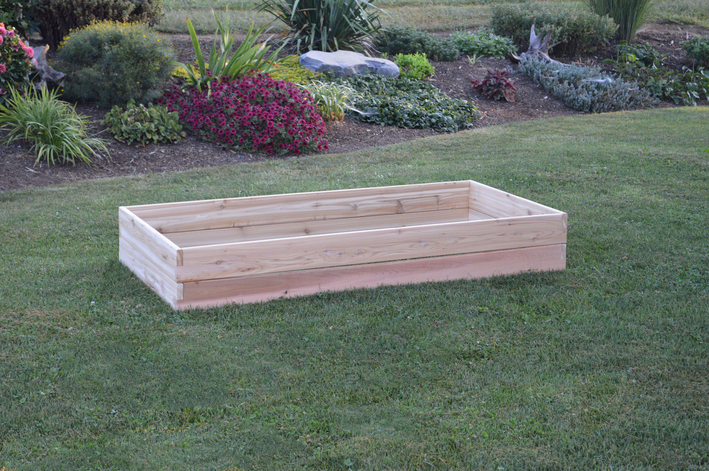 Regallion Outdoor Western Red Cedar Double Layer Raised Garden Bed - LEAD TIME TO SHIP 2 WEEKS
