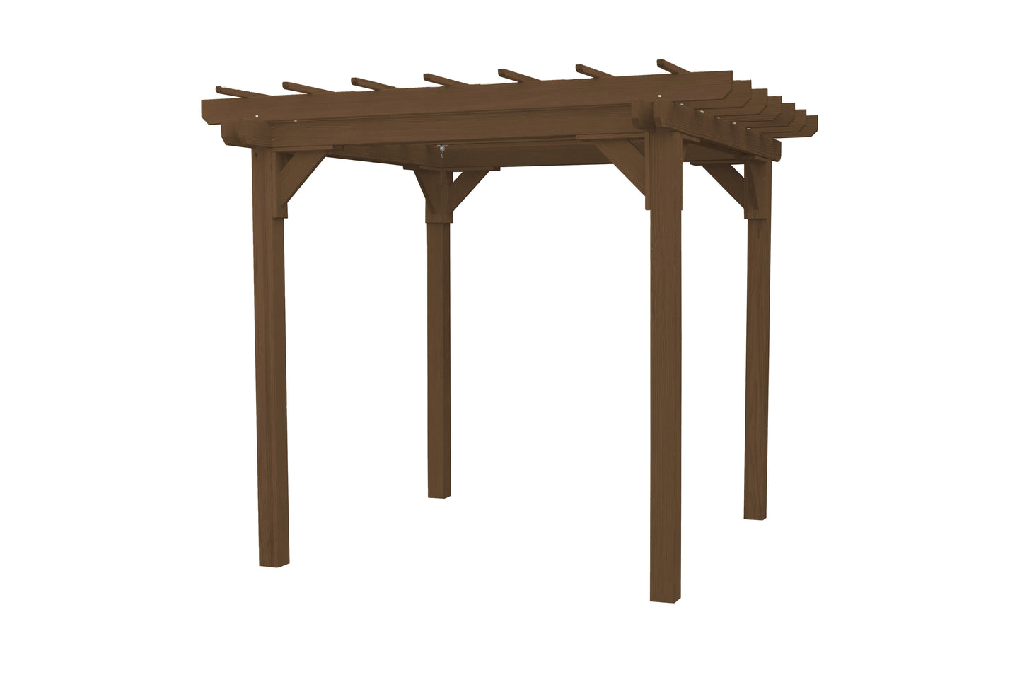 A&L Furniture Co. Pressure Treated Pine  6' x 8' Bradford Pergola with Swing Hangers - LEAD TIME TO SHIP 10 BUSINESS DAYS