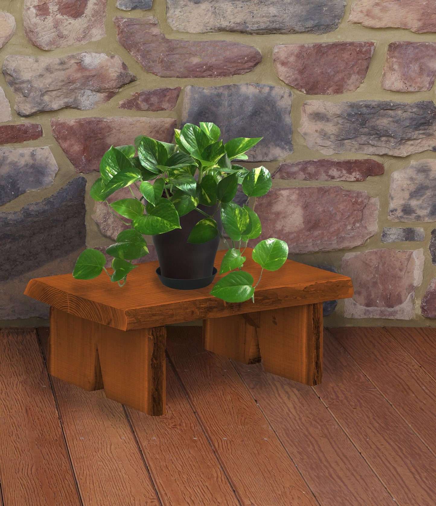 A&L Furniture Blue Mountain Collection 2' Briar Patch Flower Pot Bench - LEAD TIME TO SHIP 6 WEEKS