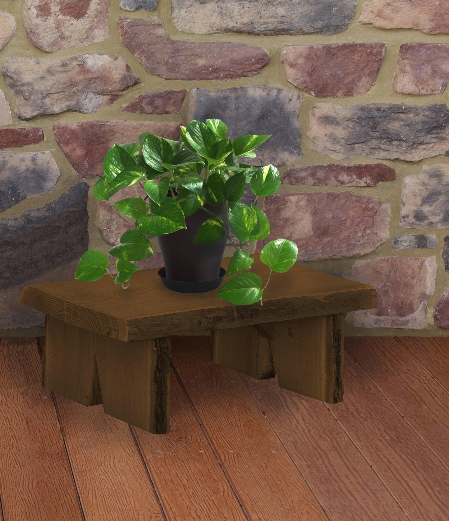 A&L Furniture Blue Mountain Collection 2' Briar Patch Flower Pot Bench - LEAD TIME TO SHIP 6 WEEKS