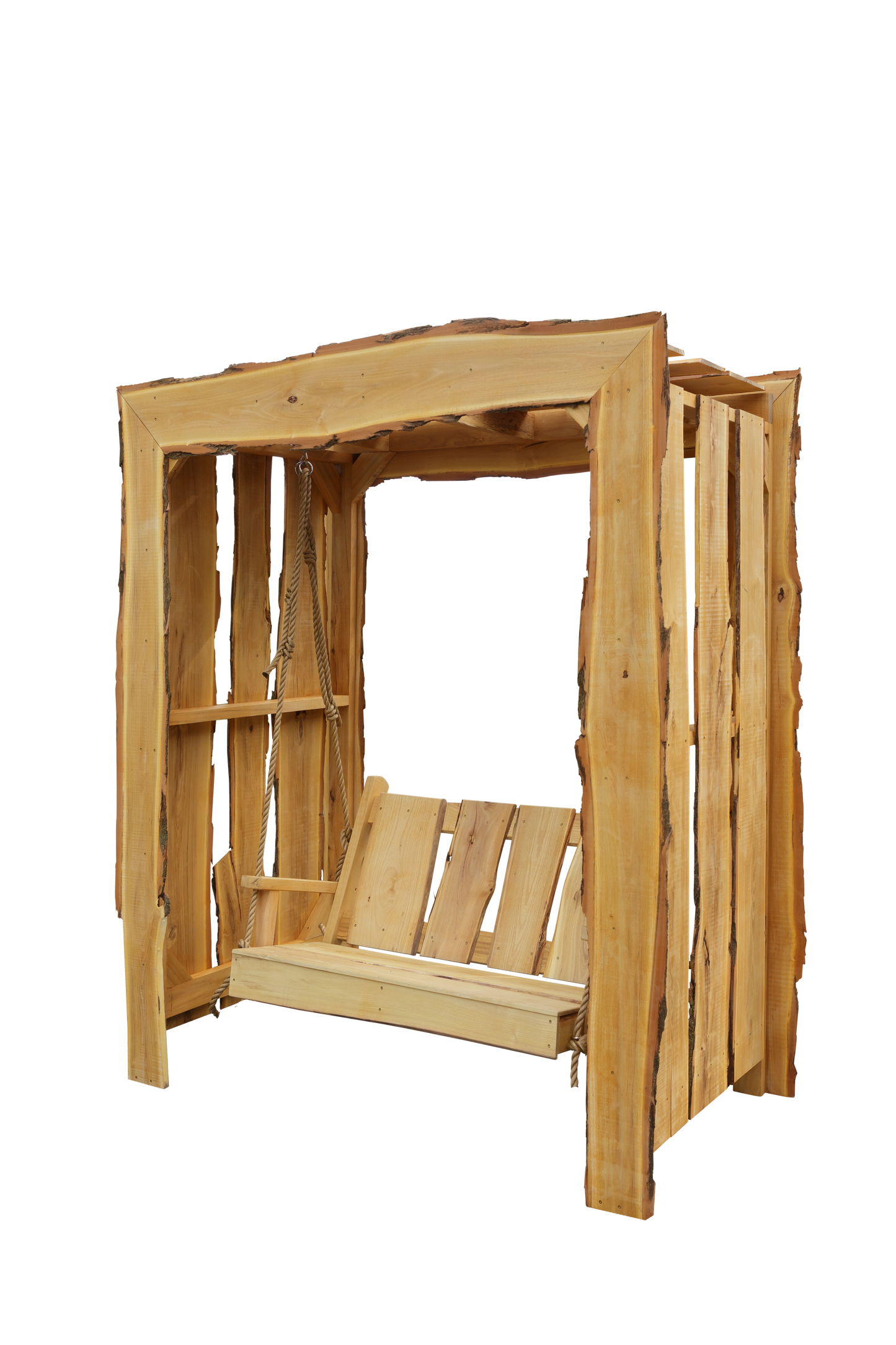 A&L Furniture Blue Mountain Collection 5' Appalachian Arbor with 4' Timberland Swing w/Rope - LEAD TIME TO SHIP 6 WEEKS