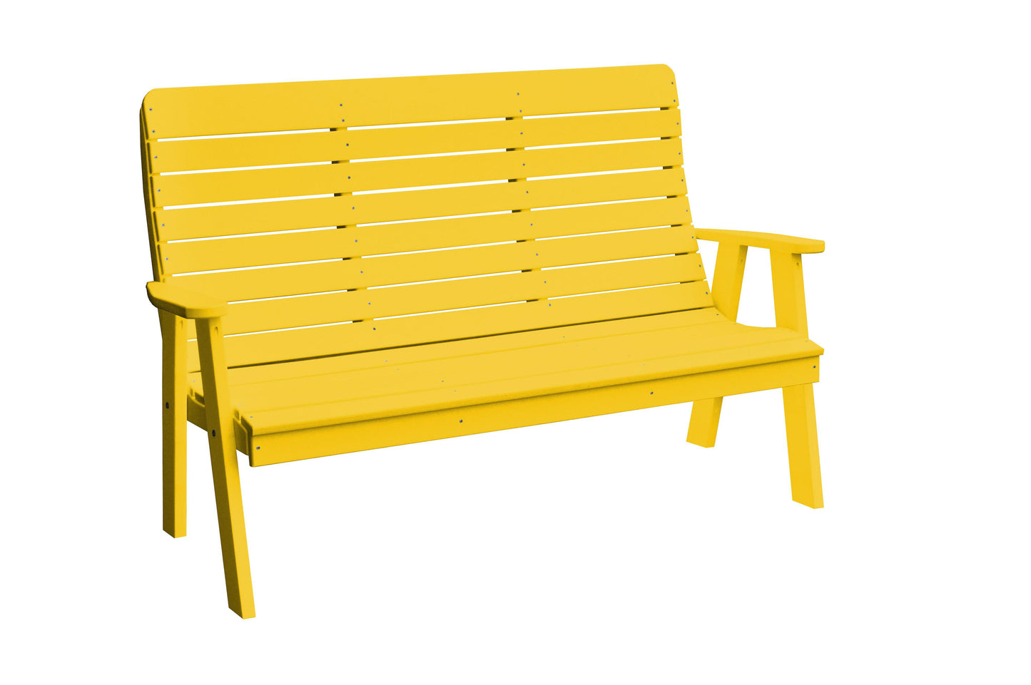 Bryton Park Poly Furniture Recycled Plastic 5' Poly Winston Garden Bench - LEAD TIME TO SHIP 10 BUSINESS DAYS