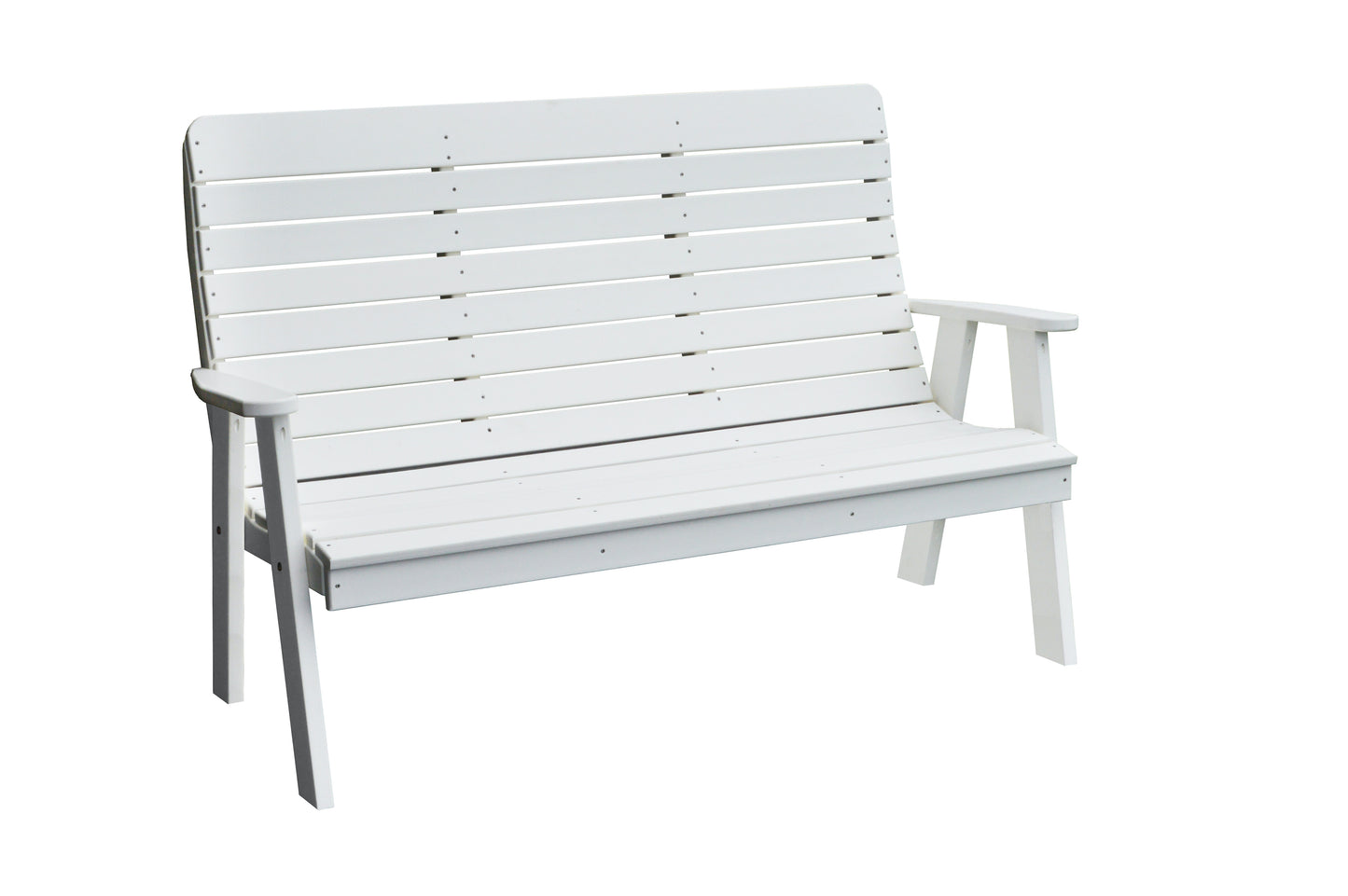 A&L Furniture Recycled Plastic 4' Poly Winston Garden Bench 