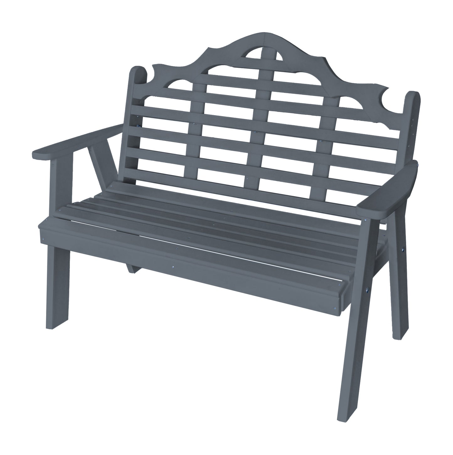 Bryton Park Poly Furniture Recycled Plastic 4'  Marlboro Garden Bench - LEAD TIME TO SHIP 10 BUSINESS DAYS