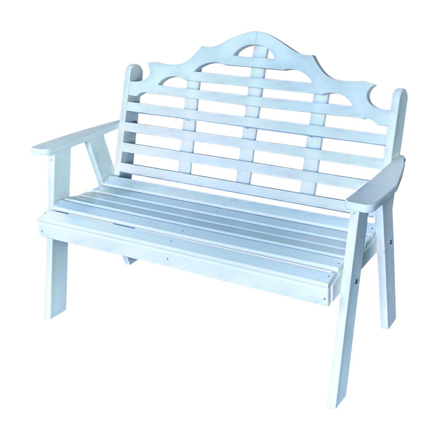 Bryton Park Poly Furniture Recycled Plastic 4'  Marlboro Garden Bench - LEAD TIME TO SHIP 10 BUSINESS DAYS
