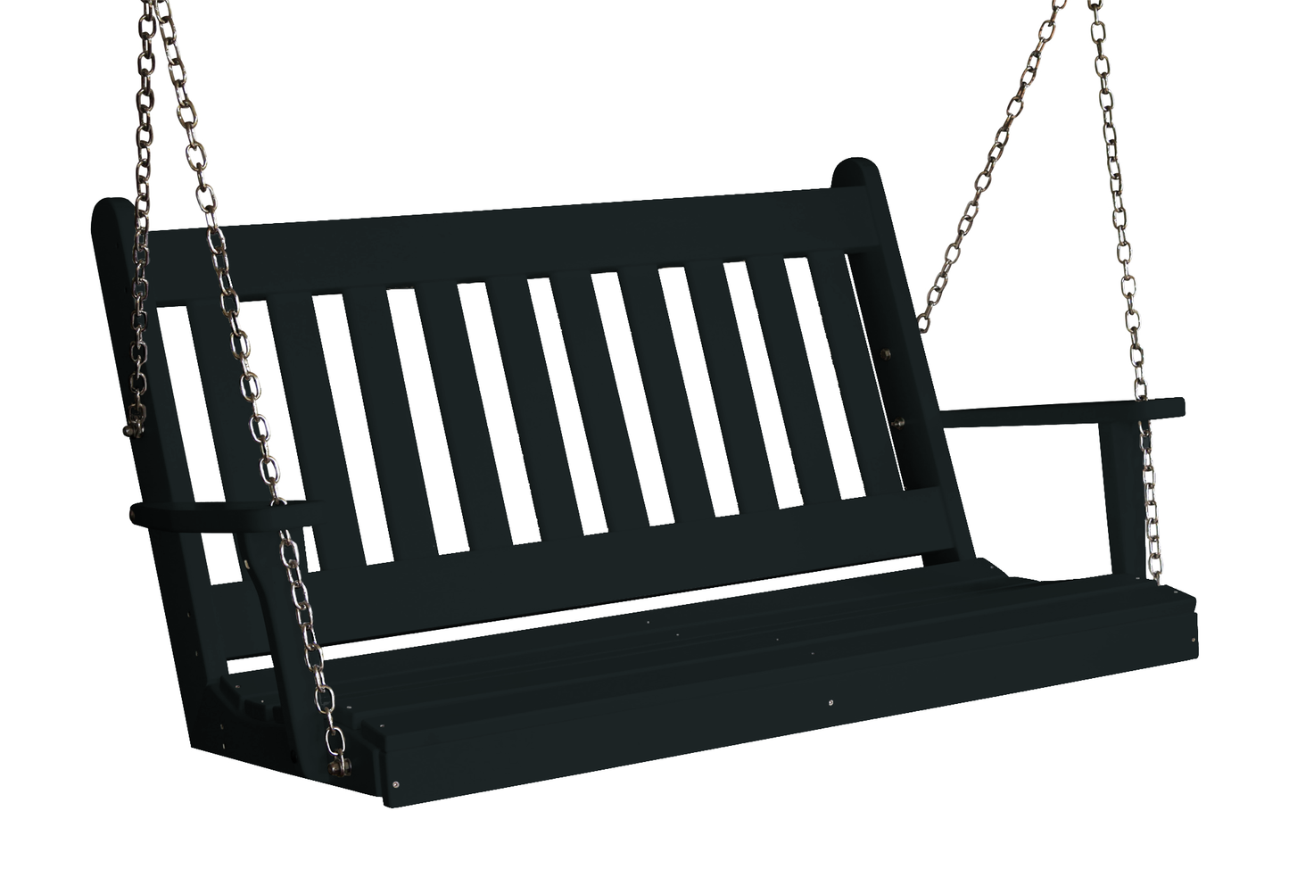 Bryton Park Poly Furniture Recycled Plastic 4ft Porch Swing - LEAD TIME TO SHIP 10 BUSINESS DAYS