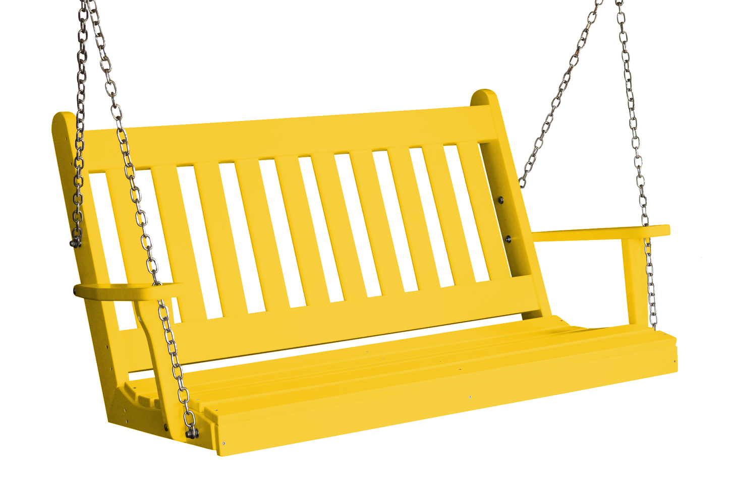 Bryton Park Poly Furniture Recycled Plastic 4ft Porch Swing - LEAD TIME TO SHIP 10 BUSINESS DAYS