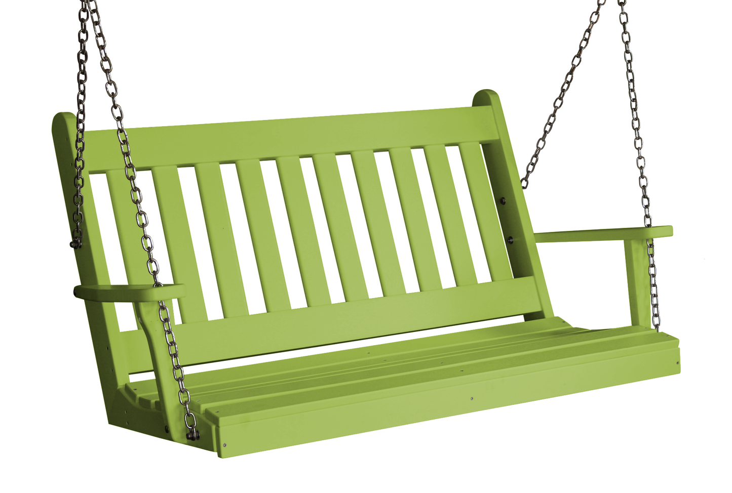 A&L Furniture Traditional English Recycled Plastic 4ft Porch Swing - LEAD TIME TO SHIP 10 BUSINESS DAYS