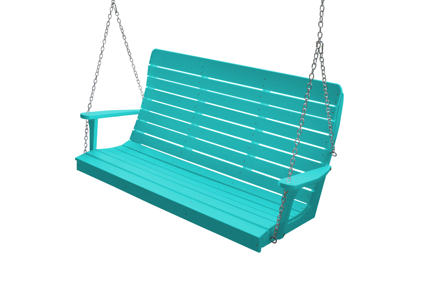 A&L Furniture Recycled Plastic 5' High Back Winston Porch Swing - LEAD TIME TO SHIP 10 BUSINESS DAYS