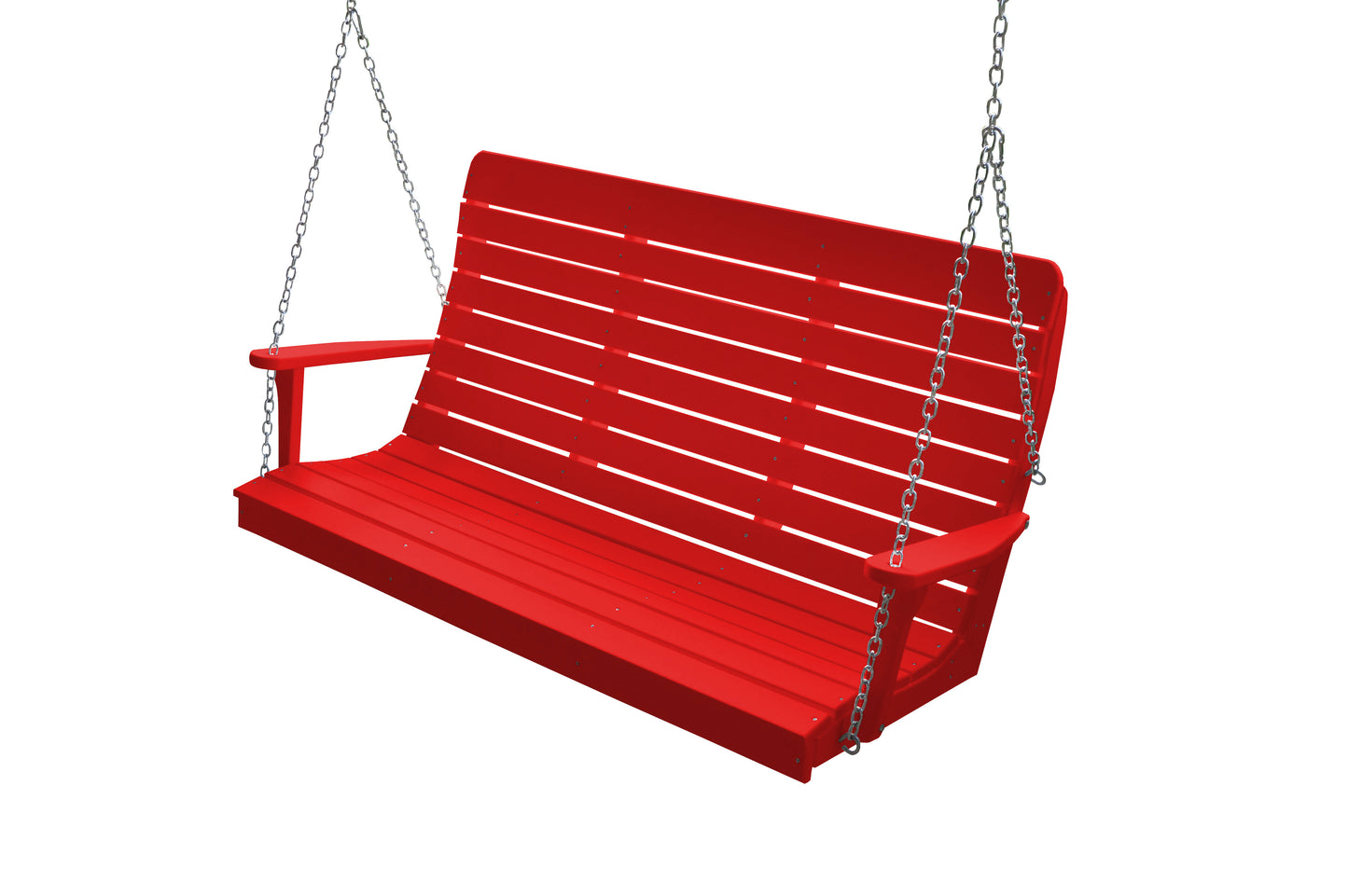 A&L Furniture Recycled Plastic 5' High Back Winston Porch Swing - LEAD TIME TO SHIP 10 BUSINESS DAYS