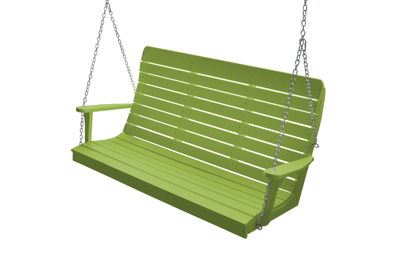 A&L Furniture Recycled Plastic 5' High Back Winston Porch Swing - LEAD TIME TO SHIP 10 BUSINESS DAYS