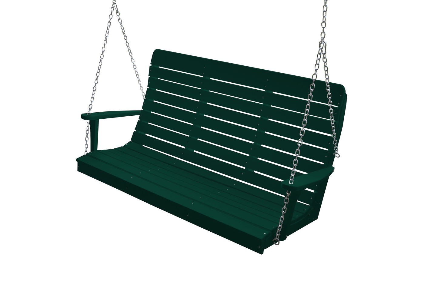 A&L Furniture Recycled Plastic 5' High Back Winston Porch Swing - LEAD TIME TO SHIP 10 BUSINESS DAYS