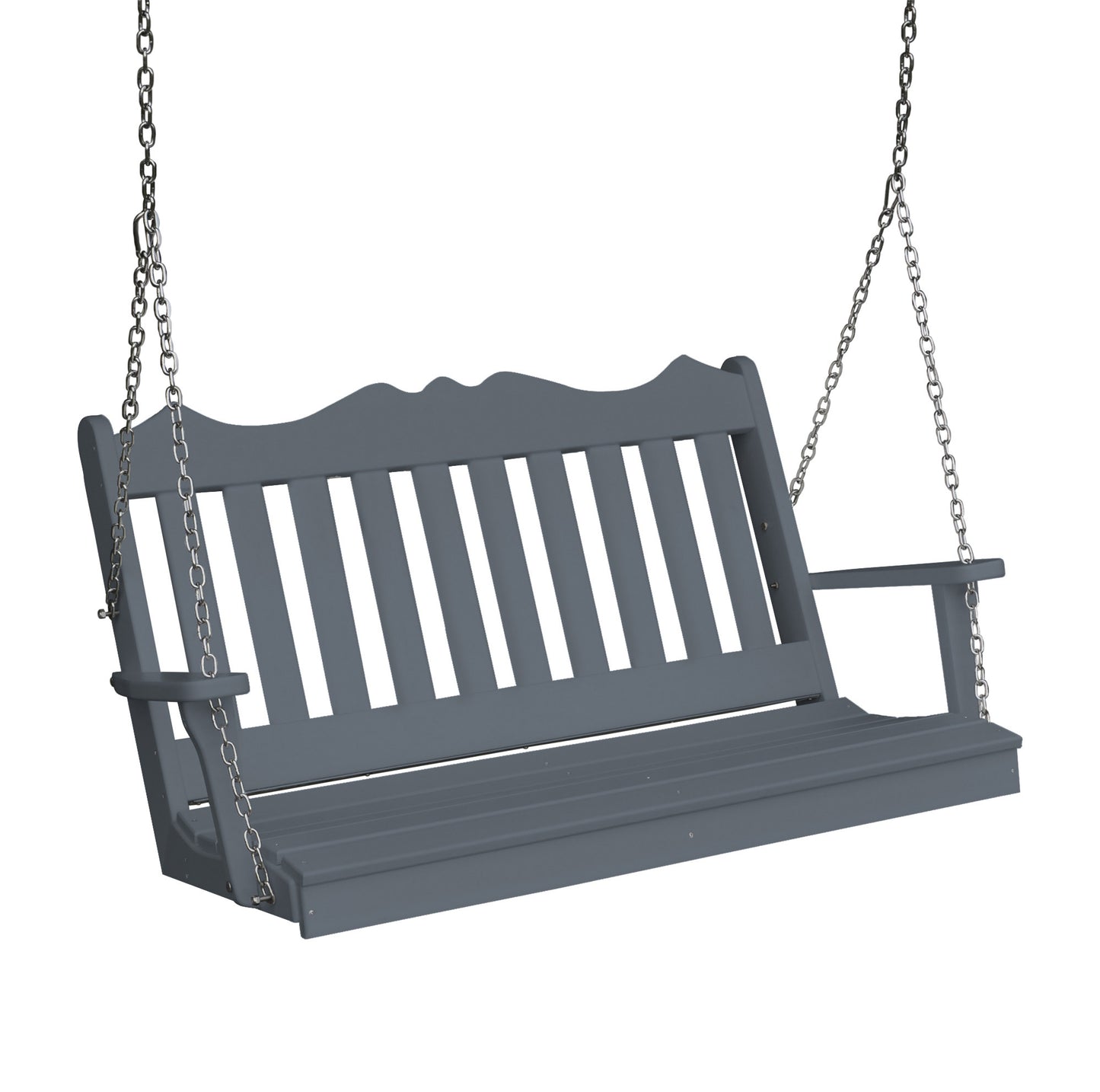 A&L Furniture Company Royal English Recycled Plastic 4ft Porch Swing - LEAD TIME TO SHIP 10 BUSINESS DAYS