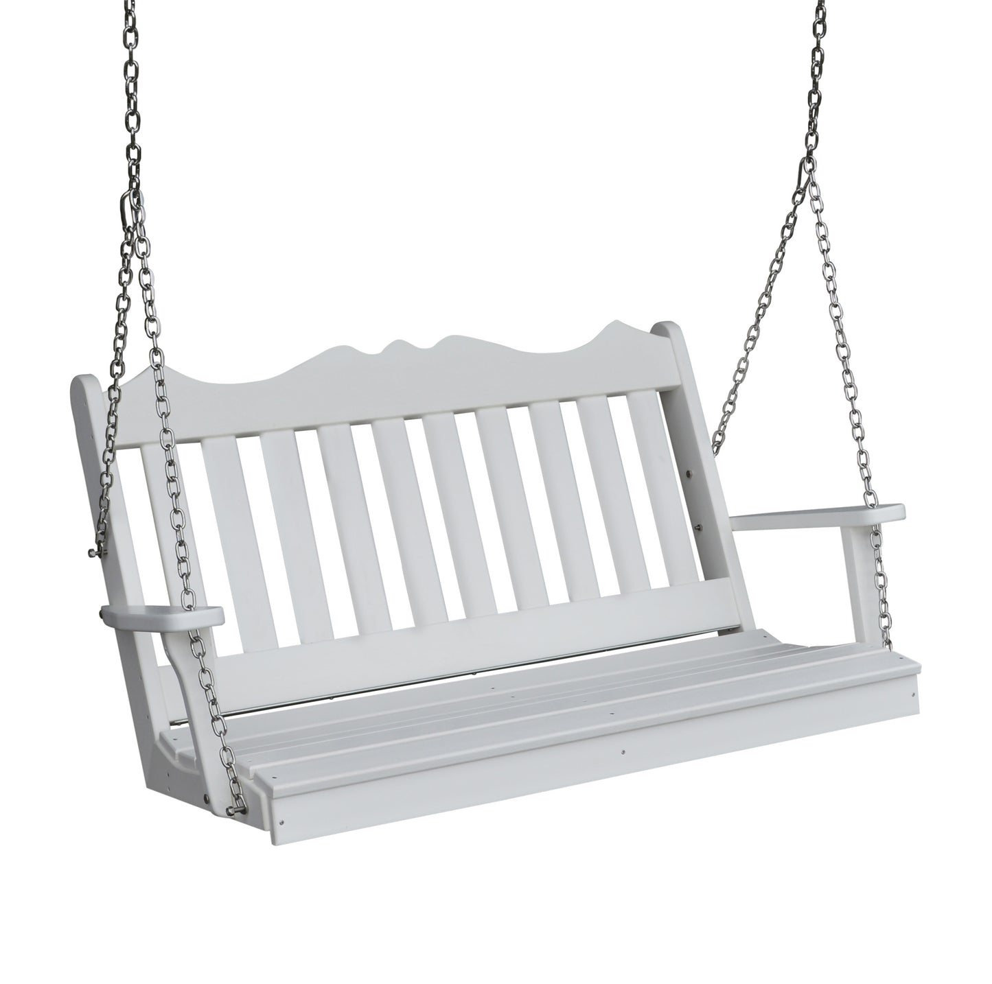 Bryton Park Poly Furniture  Royal English Recycled Plastic 4ft Porch Swing - LEAD TIME TO SHIP 10 BUSINESS DAYS