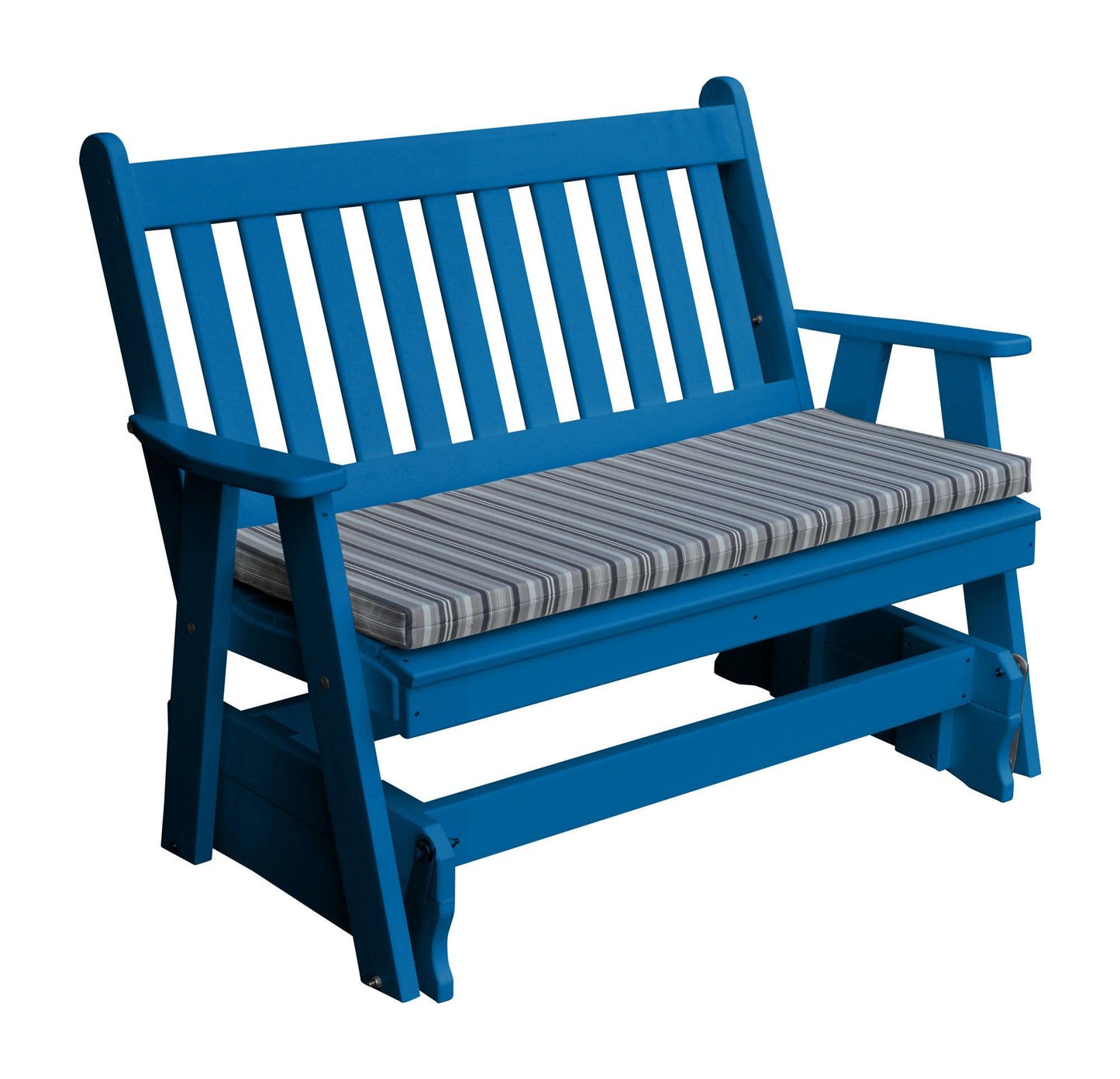 Bryton Park Poly Furniture Traditional English Recycled Plastic 5ft Glider Chair - LEAD TIME TO SHIP 10 BUSINESS DAYS