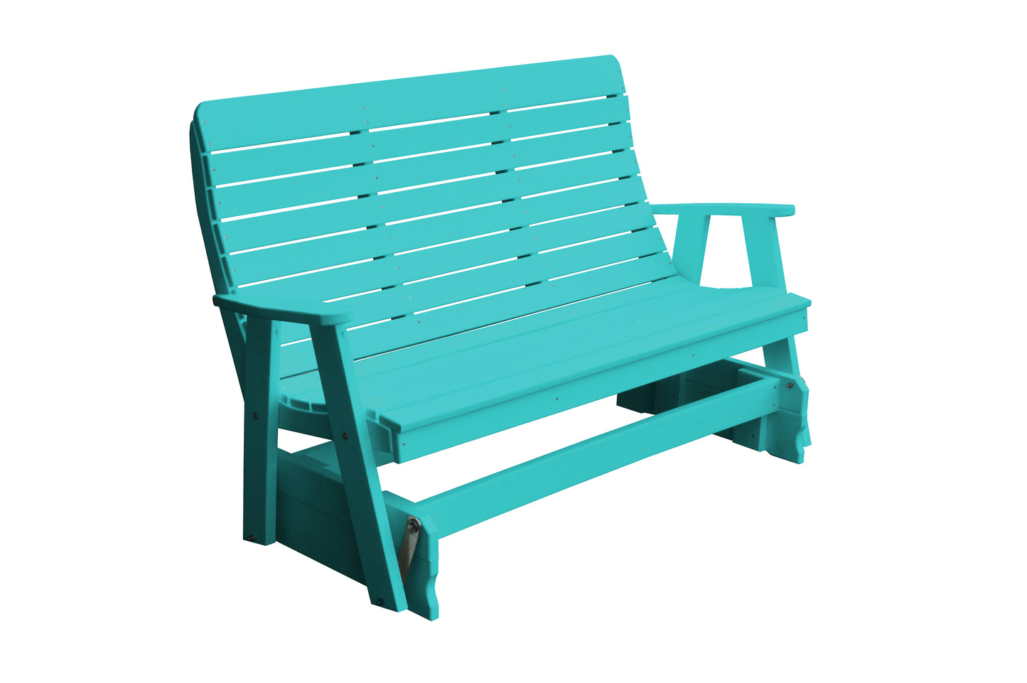 Bryton Park Poly Furniture Recycled Plastic 5' Poly High Back Winston Glider - LEAD TIME TO SHIP 10 BUSINESS DAYS