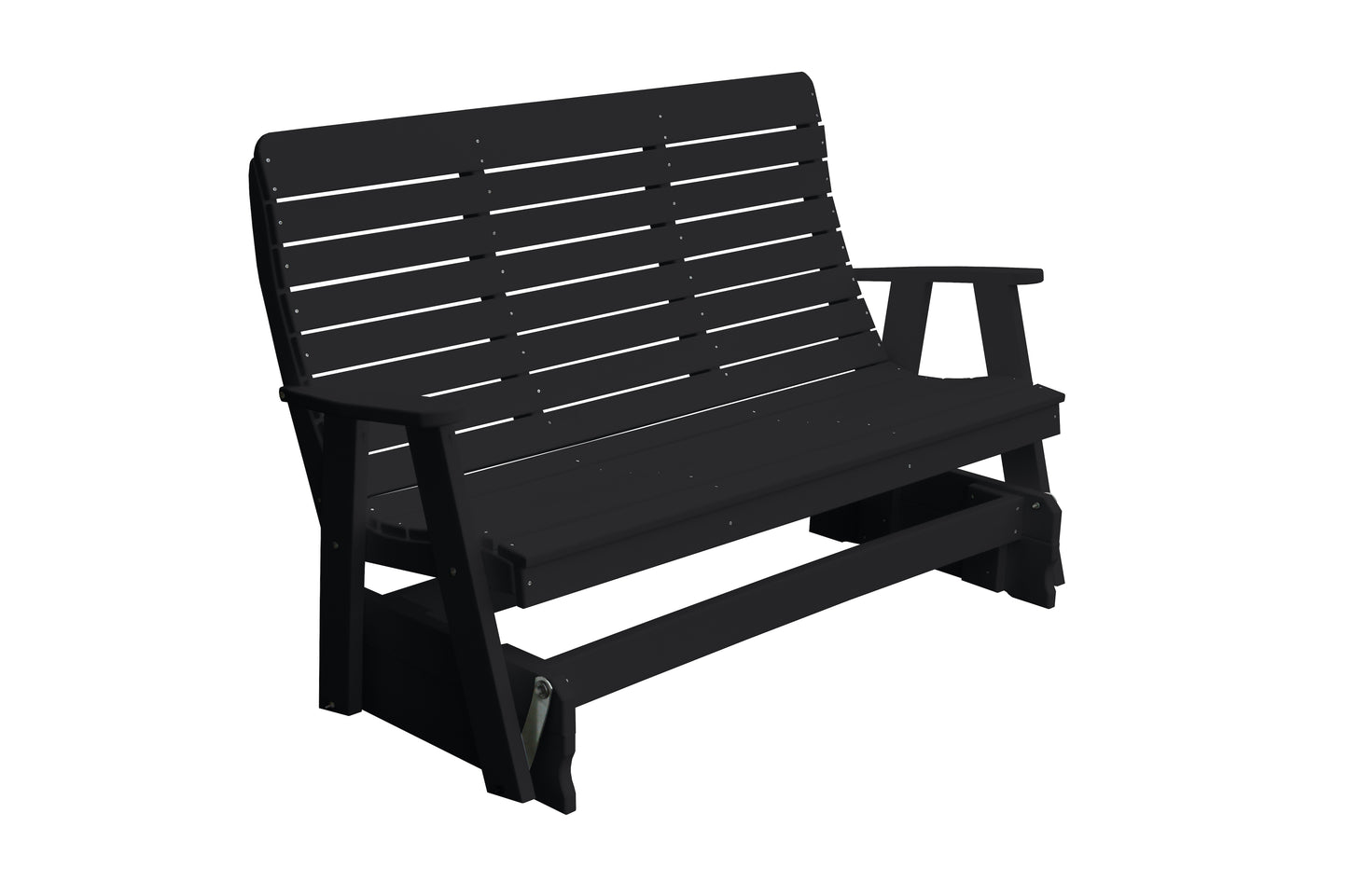 Bryton Park Poly Furniture Recycled Plastic 5' Poly High Back Winston Glider - LEAD TIME TO SHIP 10 BUSINESS DAYS