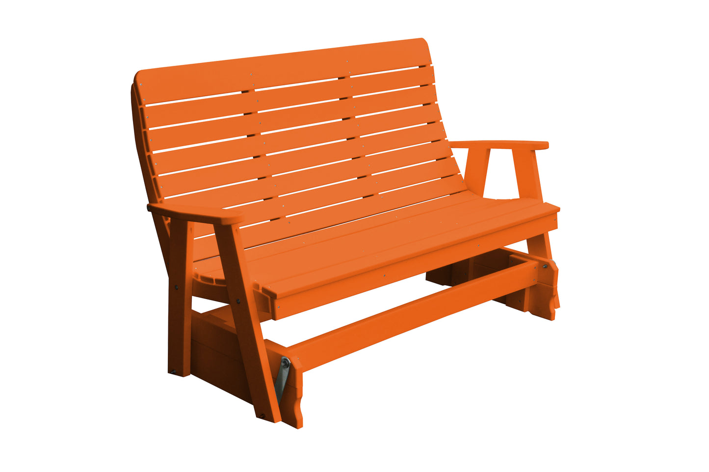 Bryton Park Poly Furniture Recycled Plastic 5' Poly High Back Winston Glider - LEAD TIME TO SHIP 10 BUSINESS DAYS