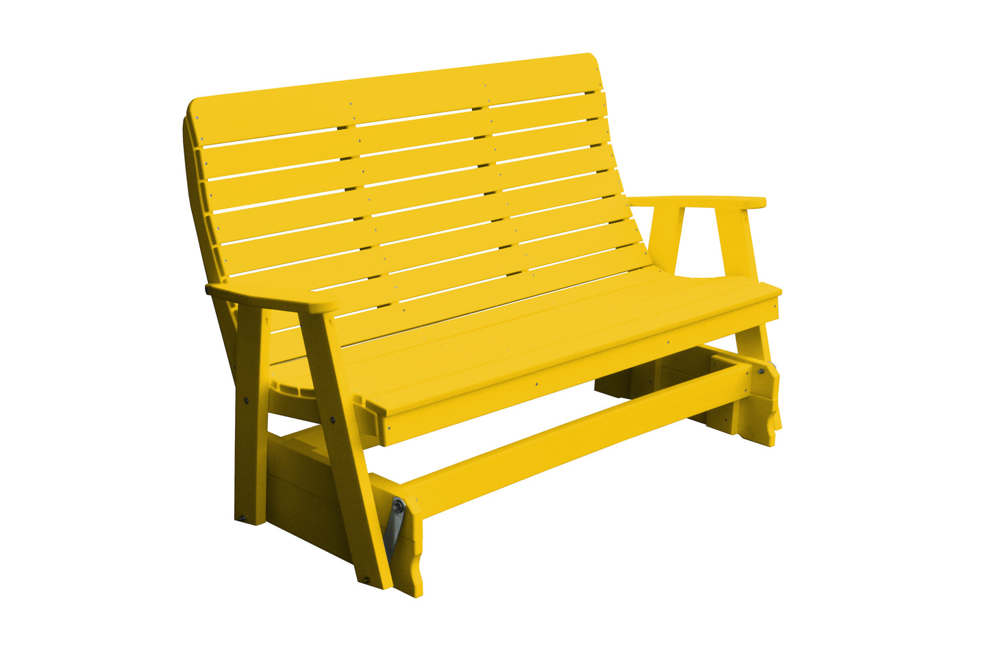 Bryton Park Poly Furniture Recycled Plastic 5' Poly High Back Winston Glider - LEAD TIME TO SHIP 10 BUSINESS DAYS