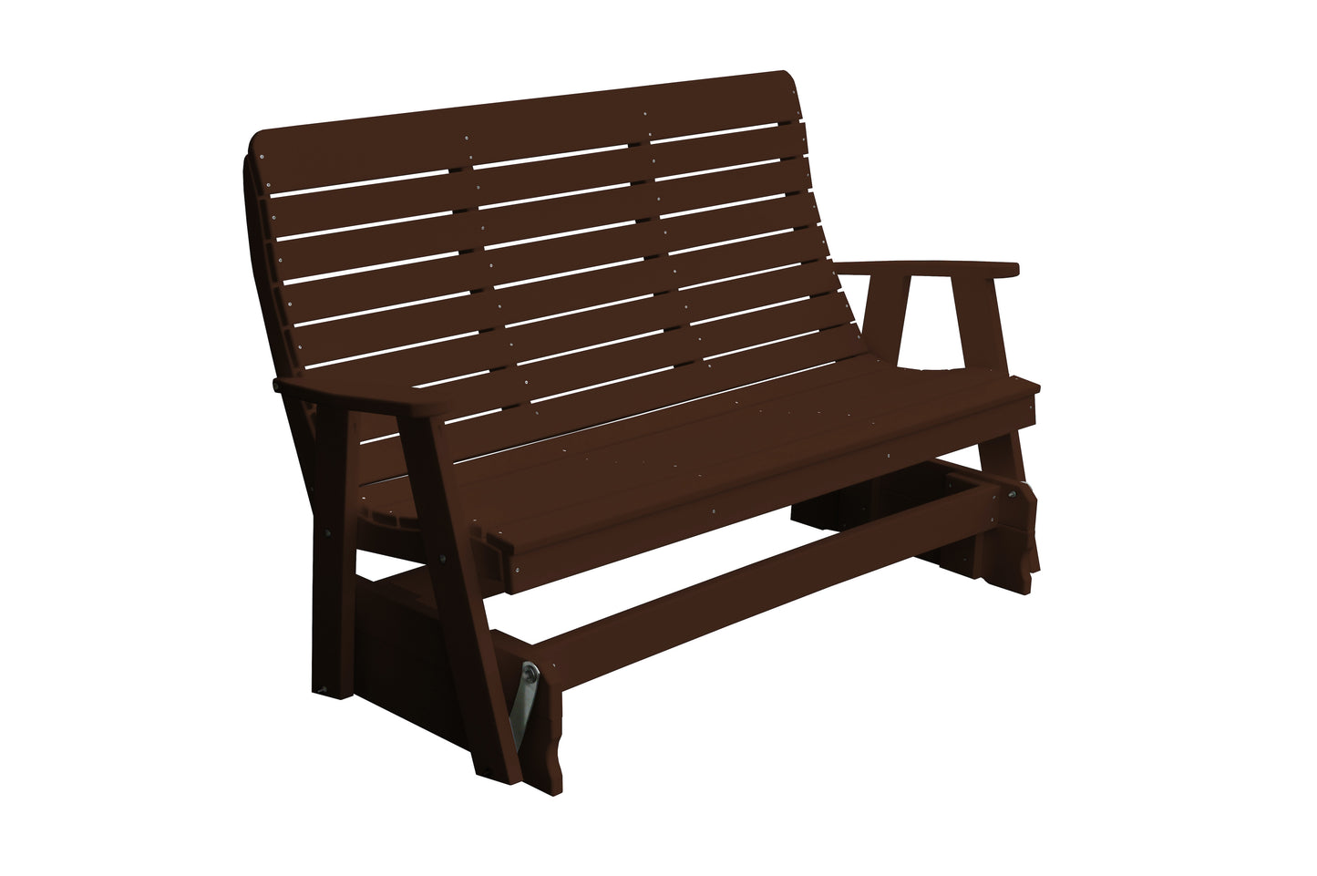 Bryton Park Poly Furniture Recycled Plastic 5' Poly High Back Winston Glider - LEAD TIME TO SHIP 10 BUSINESS DAYS
