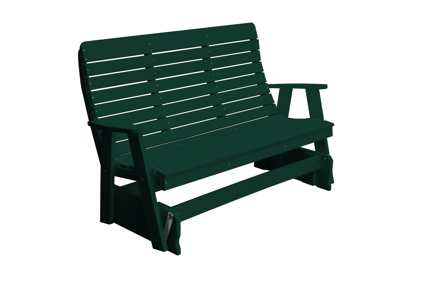 Bryton Park Poly Furniture Recycled Plastic 5' Poly High Back Winston Glider - LEAD TIME TO SHIP 10 BUSINESS DAYS